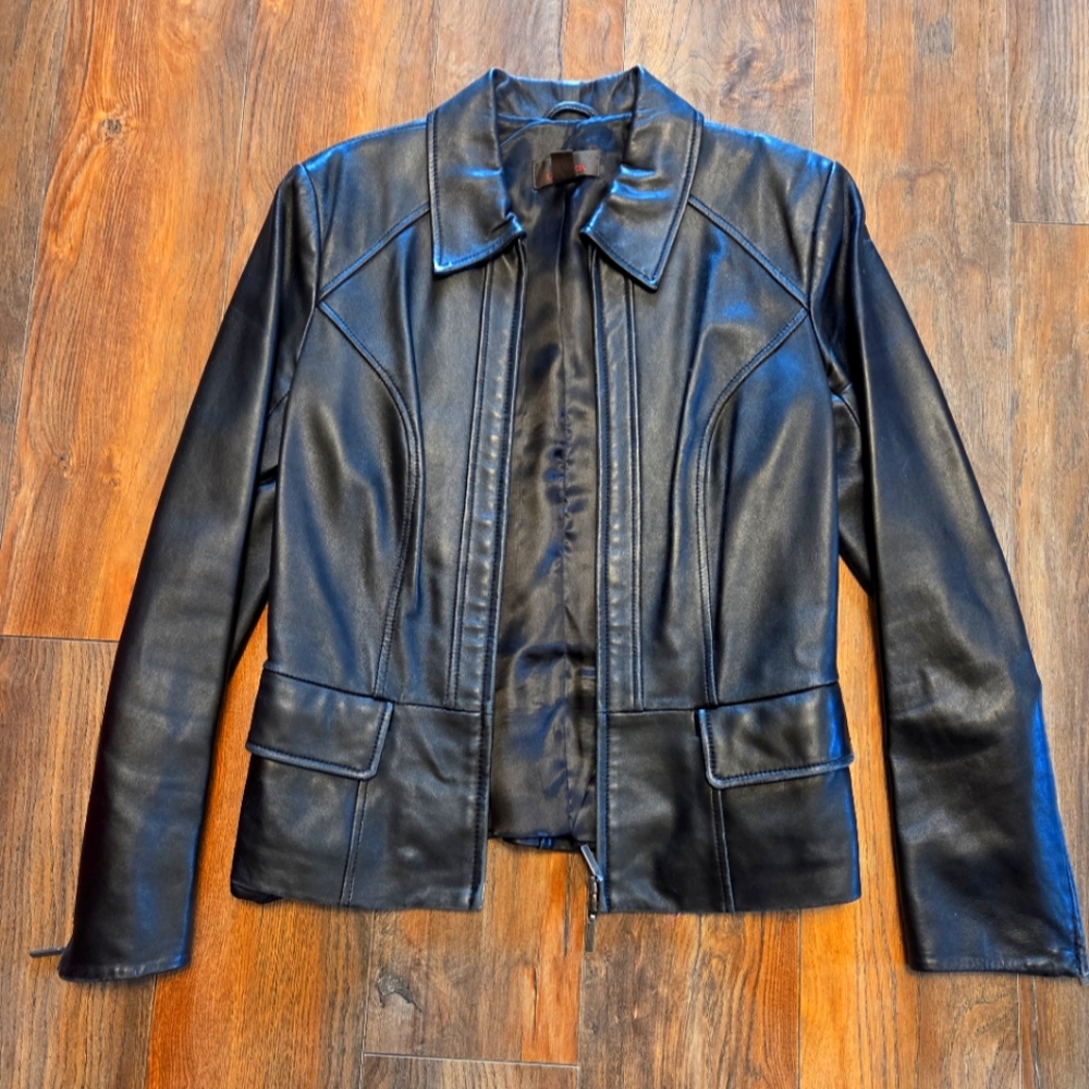 Danier Leather Black Leather Jacket
